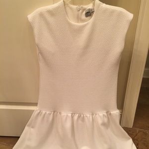 ASOS white babydoll high low dress size 2
